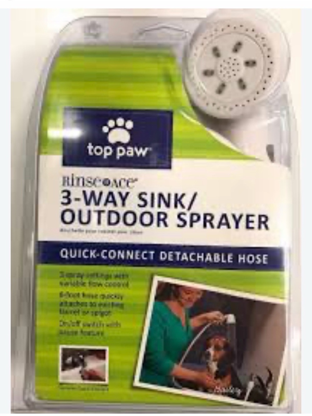 Nwt Top paw 3-Way pet Shower Sprayer